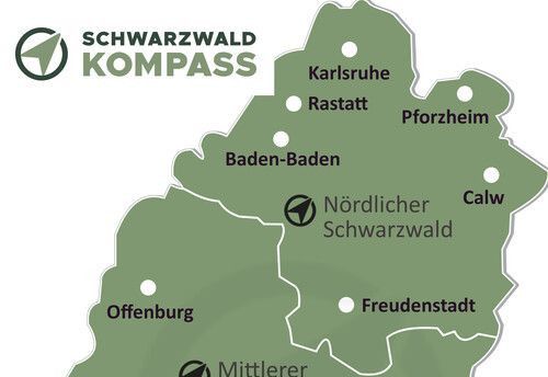 Nordschwarzwald Karte Übersicht.