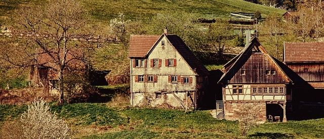 Häuser wie vor 100ten von Jahren in Baisersbronn. 