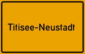 Titisee-Neustadt Ortsschild